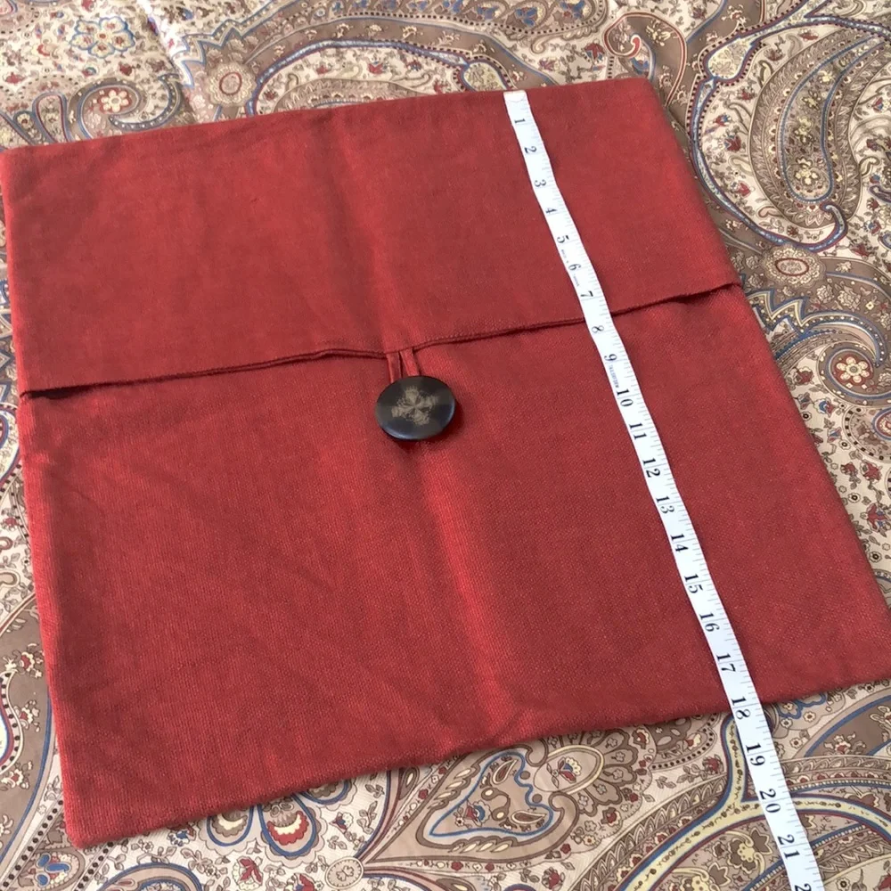 Pottery Barn Accent Pillow Cover Rust